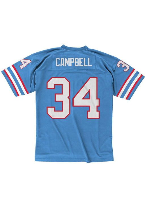 Houston Oilers 1996 Columbia Blue Final Season Jersey